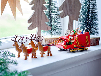 LEGO 40499 Trenó de Rena do Papai Noel para Meninos e Meninas - Brinquedo de Construção Educacional de Blocos de Montar Presente de Natal