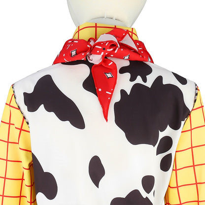 New Toy Cosplay Story Woody Costume Halloween Anime Movie Trish Sheriff Cowboy Cosplay Costume Cosplay Costume
