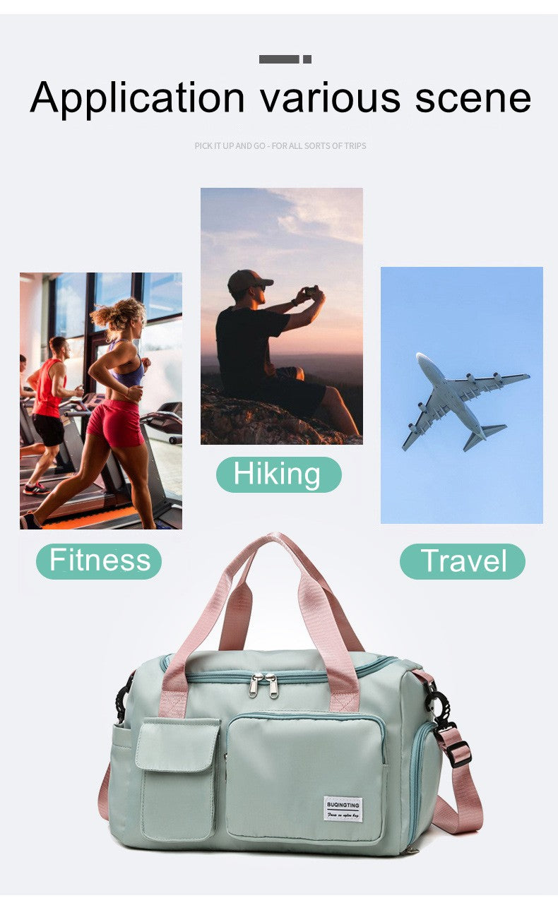 Womne's Travel Bags Handbags Gym Shoulder Bags Oxford Fitness Camping Trekking Bags Hiking Waterproof Outdoor Crossbody Bag