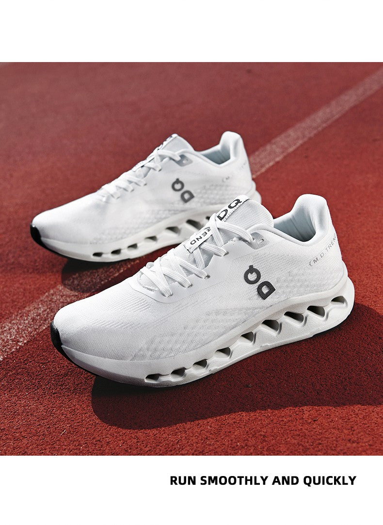 Men's Cushioned Running Shoes Energy Return Breathable Knit Arch Support Shock Absorption Marathon Women Casual Sneakers