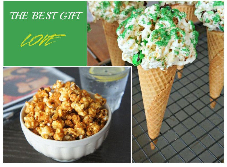 110-220V Electric Popcorn Maker Home Corn Popcorn Making Machine Fully Automatic Trolley Corn Popper DIY Creativity for Children