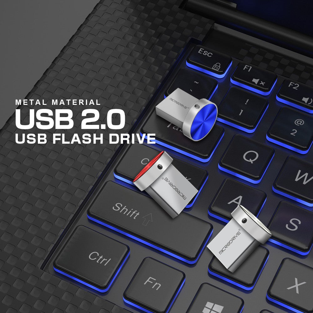 Pen Drive USB Mini de Metal 64GB 16GB 8GB 4GB À Prova D'Água Pen Drive USB 128GB 32GB de Alta Velocidade Portátil com Memória