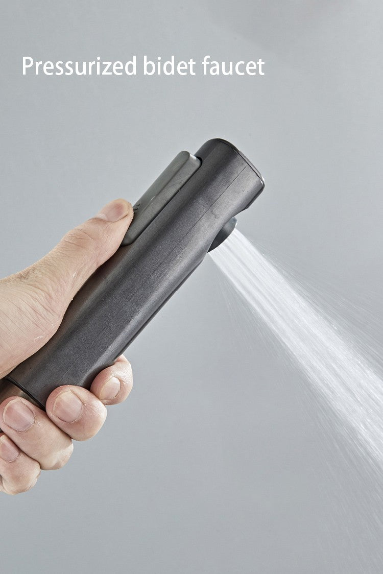 Chuveiro Moderno Completo Cinza 2 Saídas Teclas de Piano Conjunto de Chuveiro de Banheiro Montado na Parede de Latão Torneira de Chuveiro com Display Digital para Banheira