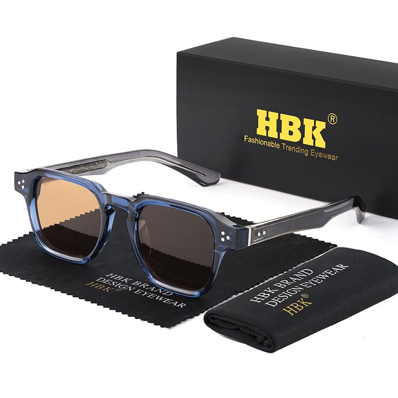 Óculos de Sol Punk HBK Fashion para homens Óculos de Sol Quadrados Clássicos Esportes ao Ar Livre Festa Férias Viagem Condução Pesca Óculos