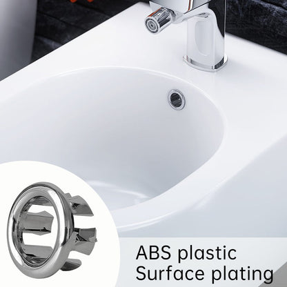 1/2/4Pcs Sink Overflow Ring Kitchen Bathroom Basin Trim Bath Drain Cap Sink Wash Basin Round Overflow Ring Plug Basin Accessory