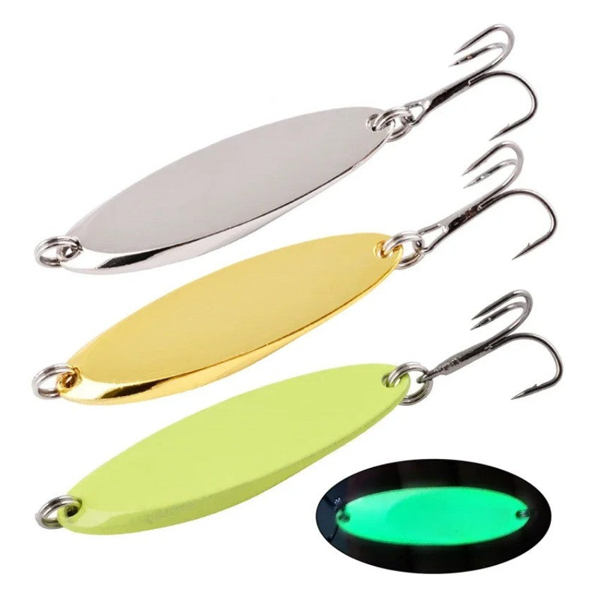 1PCS 3g-28g Metal Spinner Spoon Trout Fishing Lure Hard Bait Sequins Noise Paillette Artificial Bait Small Hard Sequins Spinner