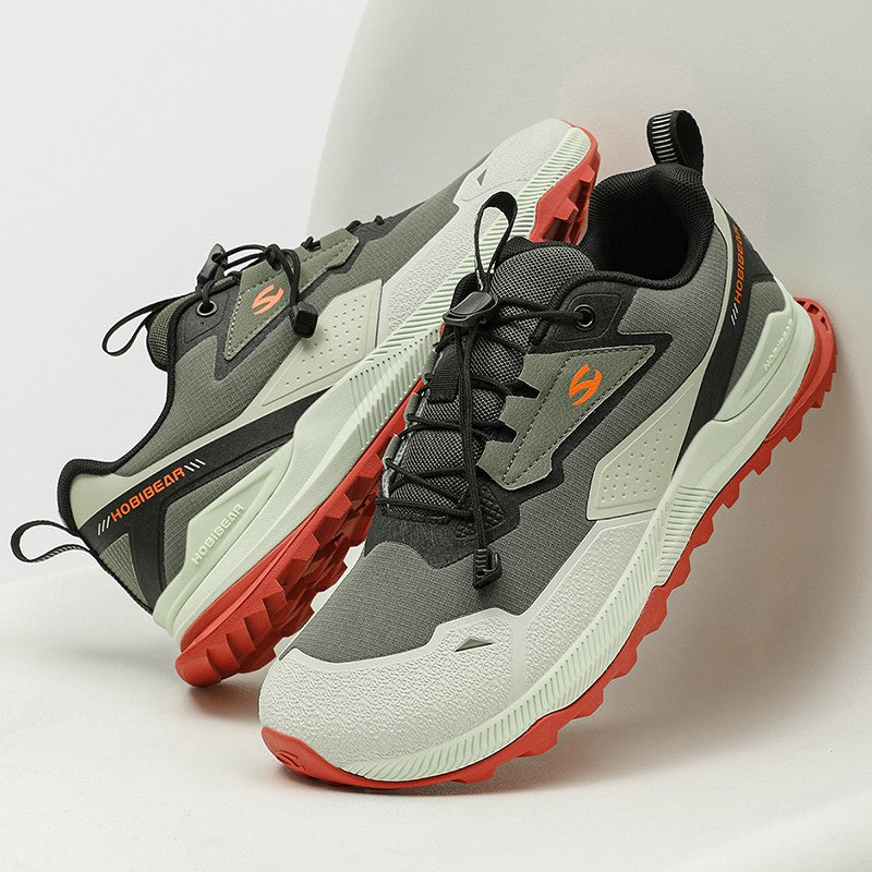 HOBIBEAR Unisex Running Shoes Elastic Band Hiking Sneakers Lightweight Breathable Casual Shoes