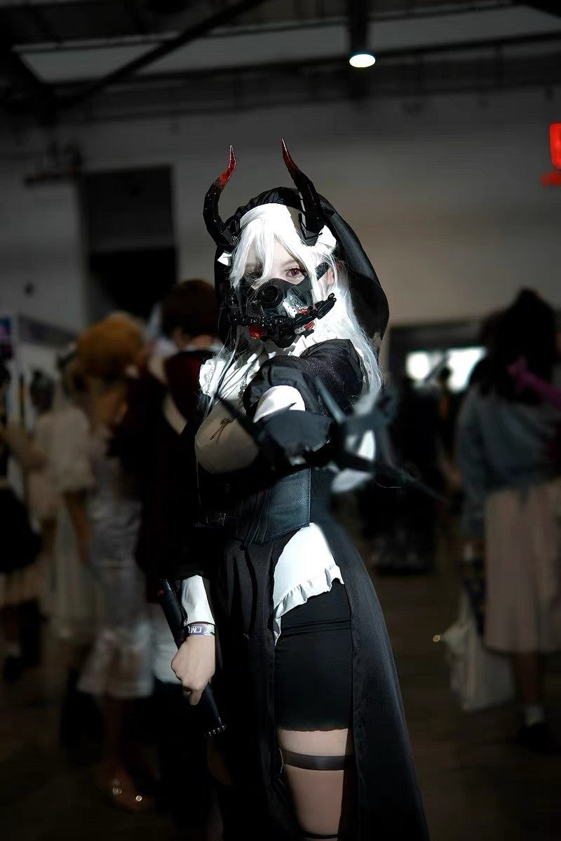 14/18cm Animal Simulate Horn Headband Gradient Devil Horn Halloween Party Headwear Lolita Witch Artificial Horns Cosplay Pros