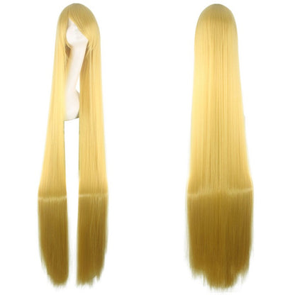 cosplay wig, ancient costume, men and women, long straight hair, anime, colored hair Synthetic fiber wig
