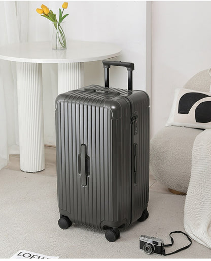 New Process Plastic Frame Suitcase 20-inch Carry-on Luggage 28-inch Thickened Trolley Case Large Capacity Travel Bag with Passwo