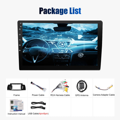Rádio Automotivo 9" Android 14 Para Toyota Corolla E120 EX 2000 2001 2002 2003 2004 2Din Player Multimídia GPS Navi Central Multimídia WIFI