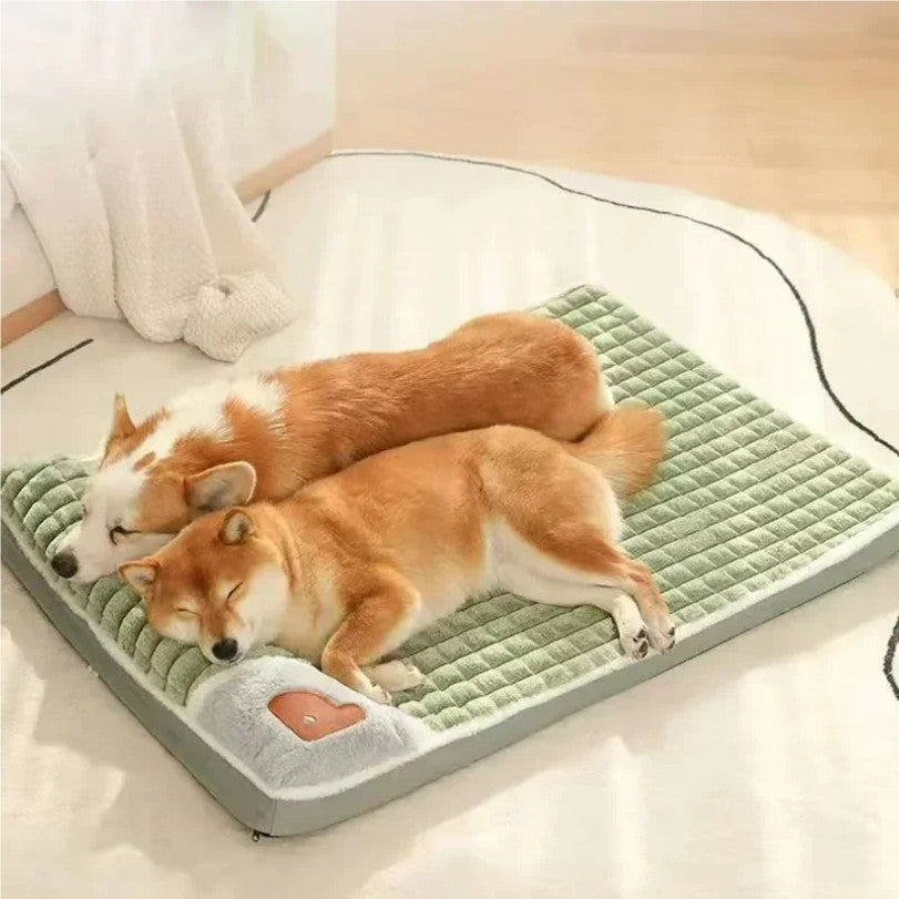 Cama para Cães Lavável à Máquina Almofada Ortopédica Removível para Filhotes Travesseiro de Espuma Viscoelástica para Cães e Gatos de Pequeno Médio e Grande Porte