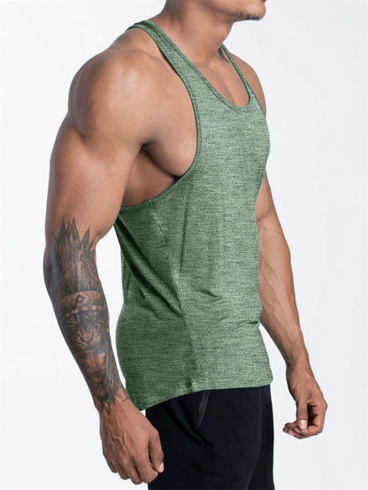 Quick Dry Bodybuilding Tank Top Men Gym Fitness Sport Sleeveless Shirt Male Casual Skinny Stringer Singlet Vest Workout Clothing