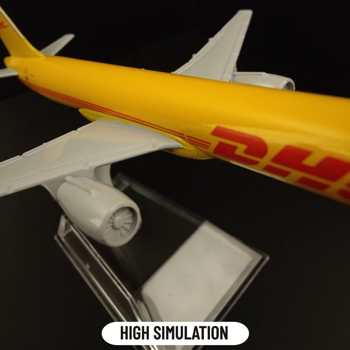 Escala 1:400 Réplica de Aeronave de Metal DHL Boeing 757 Avião Modelo Fundido Avião Miniatura para Casa Escritório Brinquedos para Crianças