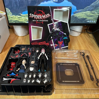 Boneco de Ação Miles Morales Sentinel Sv Modelo Homem-Aranha Marvel Homem-Aranha no Aranhaverso Boneco Colecionável Peter Parker