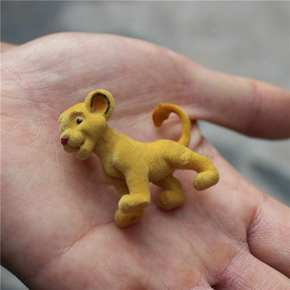 6 peças de 5cm de alta qualidade Disney O Rei Leão Simba flocagem simba coleção enfeites de figuras de ação