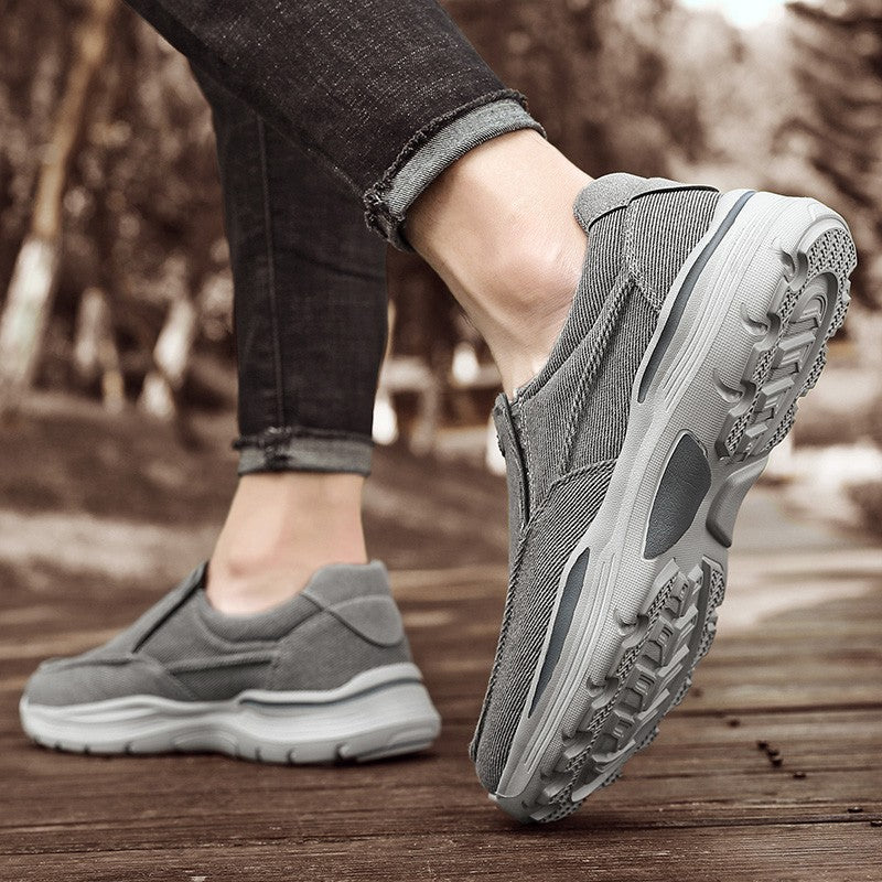 Men's Shoes Comfortable Canvas Shoes Plus Size 48 Breathable Loafers Men's Walking Sports Shoes Men's Trendy Casual Sports Shoes