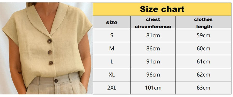 2025 Women's Short Sleeve Shirt, V Neck Solid Color Blouse Casual Button Down Open Front Cardigan