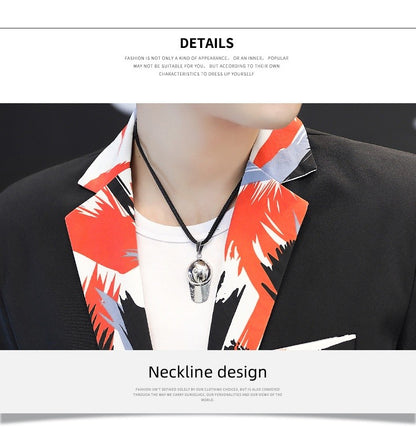 Summer 2025 Korean Slim Fit Short Sleeve Suit Casual Thin British Style Seven-Point Mid-Sleeve Suit for Men