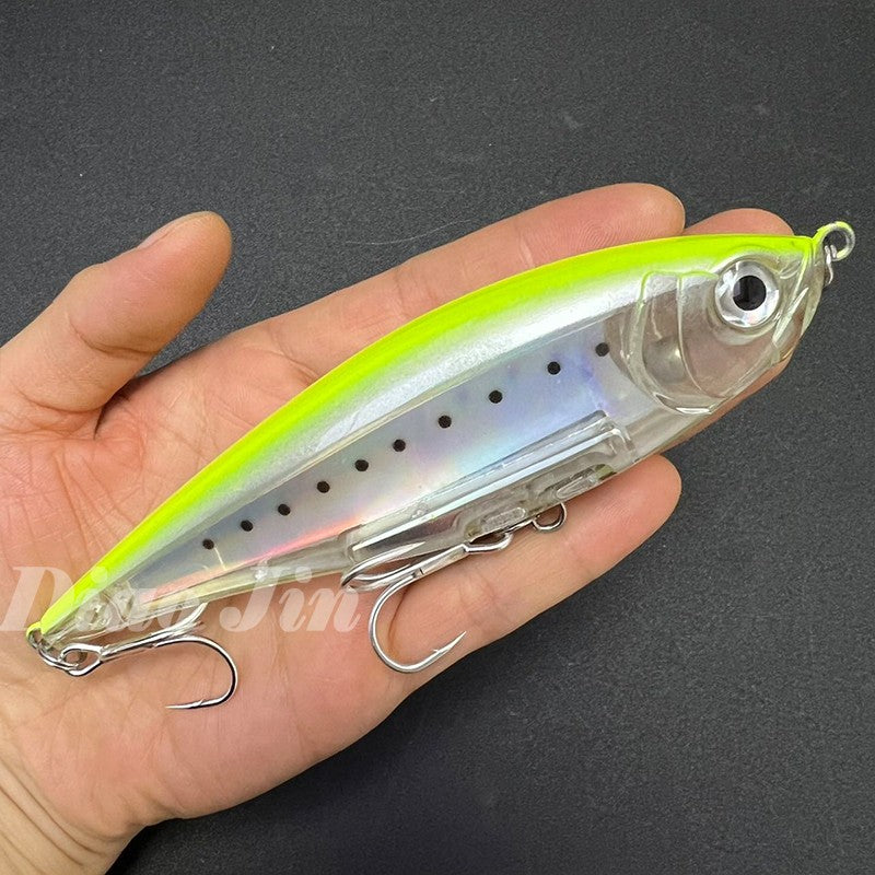 Iscas de Pesca Lápis 130mm 48g para Pesca em Água Salgada, Truta, Pesca Artificial, Twitchbait Rígido, Wobblers Flutuantes 3D para Pesca com Twitch