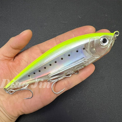 Iscas de Pesca Lápis 130mm 48g para Pesca em Água Salgada, Truta, Pesca Artificial, Twitchbait Rígido, Wobblers Flutuantes 3D para Pesca com Twitch
