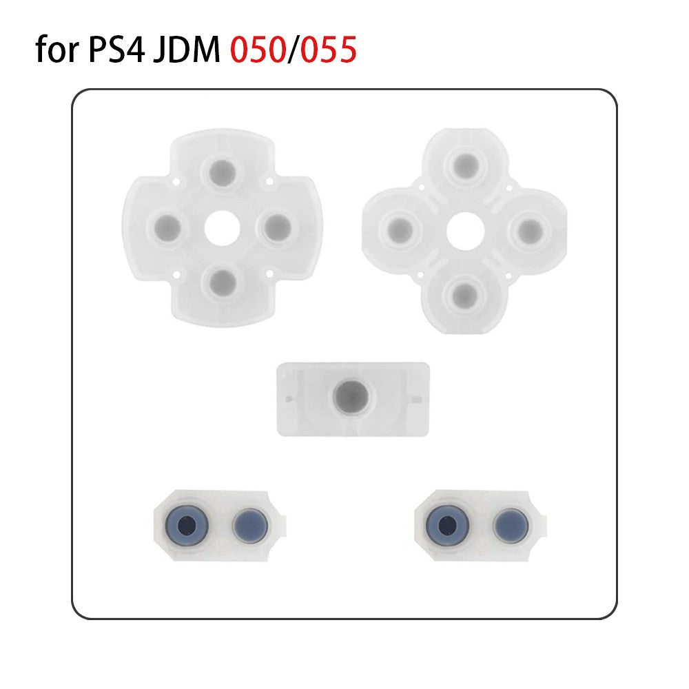 1-10Sets Replacement Conductive Rubber Pads for PS4 Controller Silicone Buttons Joystick Pads JDM-010/030/040/050 Repair Part