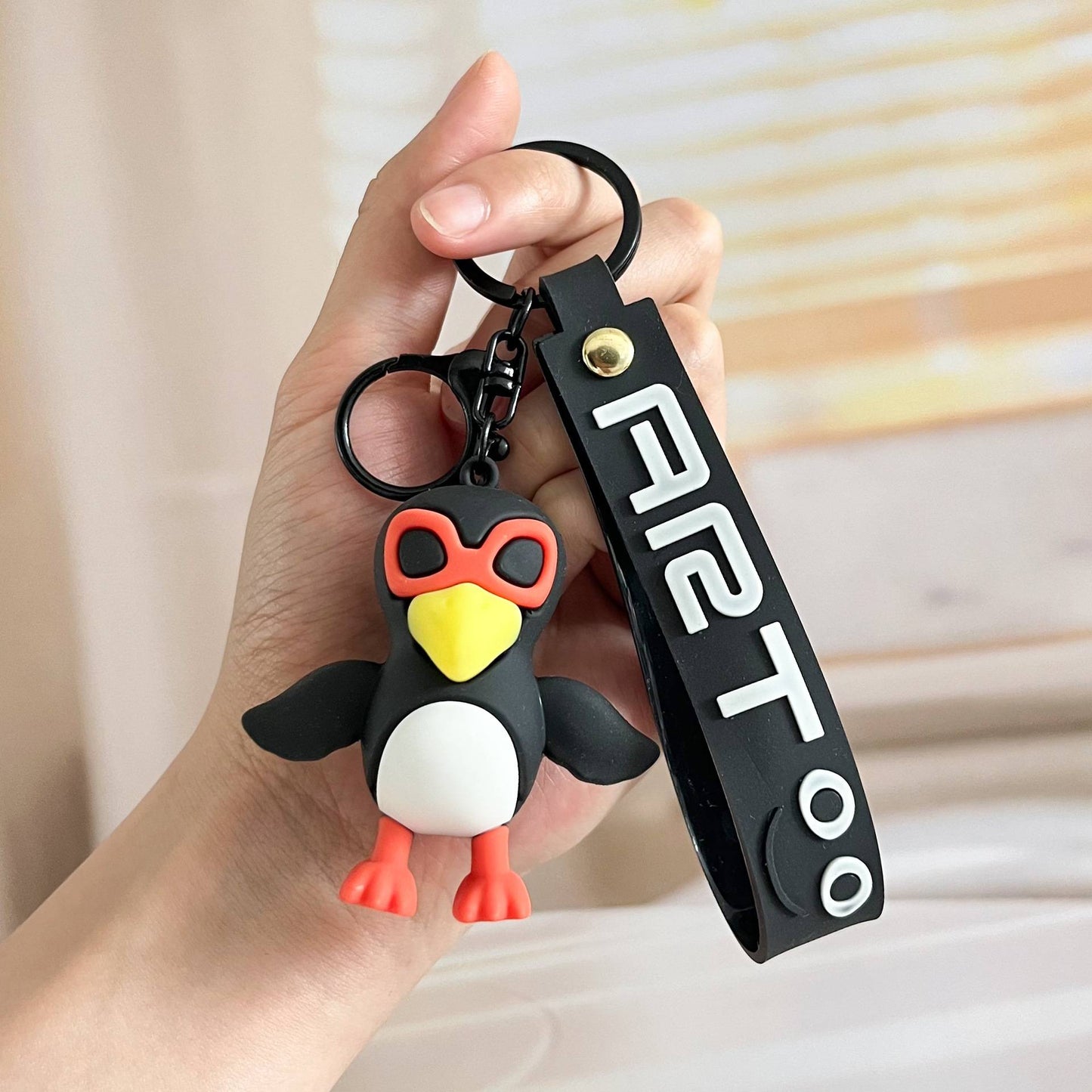 Italian Brainrot Keychain Accessories, Tungtungsahur Whimsical Abstract Mirage Creature Designs Bag Charm