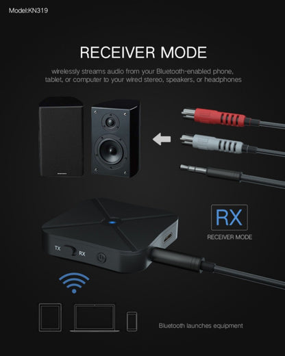 2 in 1 Bluetooth Transmitter Receiver Wireless 3.5mm AUX Stereo Bluetooth Audio Receiver Adapter  For Car TV/Home Audio Systems
