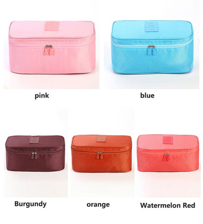 Travel Bra Organizer Bag Waterproof Panties Sock Underwear Storage Bag Daily Women Wash Package Cosmetic Finishing Bags
