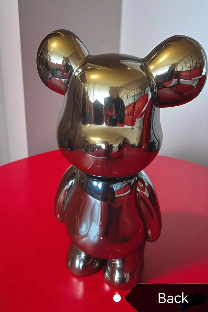 17/27/cm Aesthetic Bear brick Ceramic Staute Teddy Bear decor action figure Sculptures Ornament for room Home Decoration Crafts