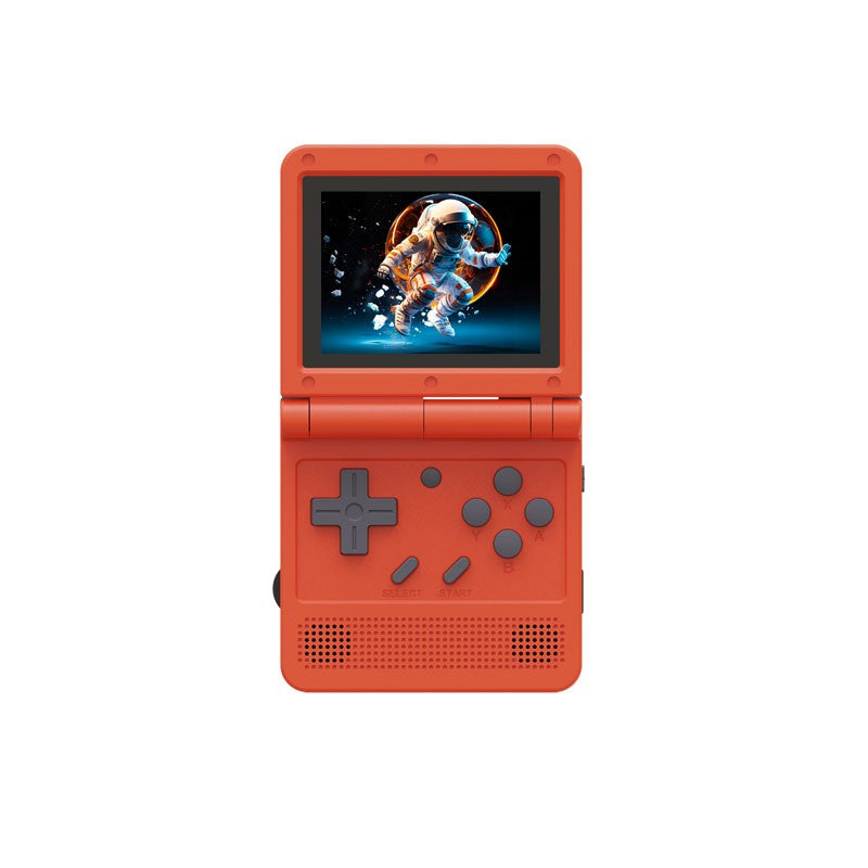 V90 3.0-inch IPS Screen Retro Portable Flip Handheld Control Game Console  55G Open Source Linux  Gifts