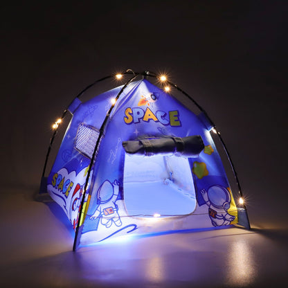Barraca de camping em miniatura 1:12 com luzes, barraca de camping que brilha, modelo para casa de bonecas, acessório de cenário em escala, decoração para fotografia