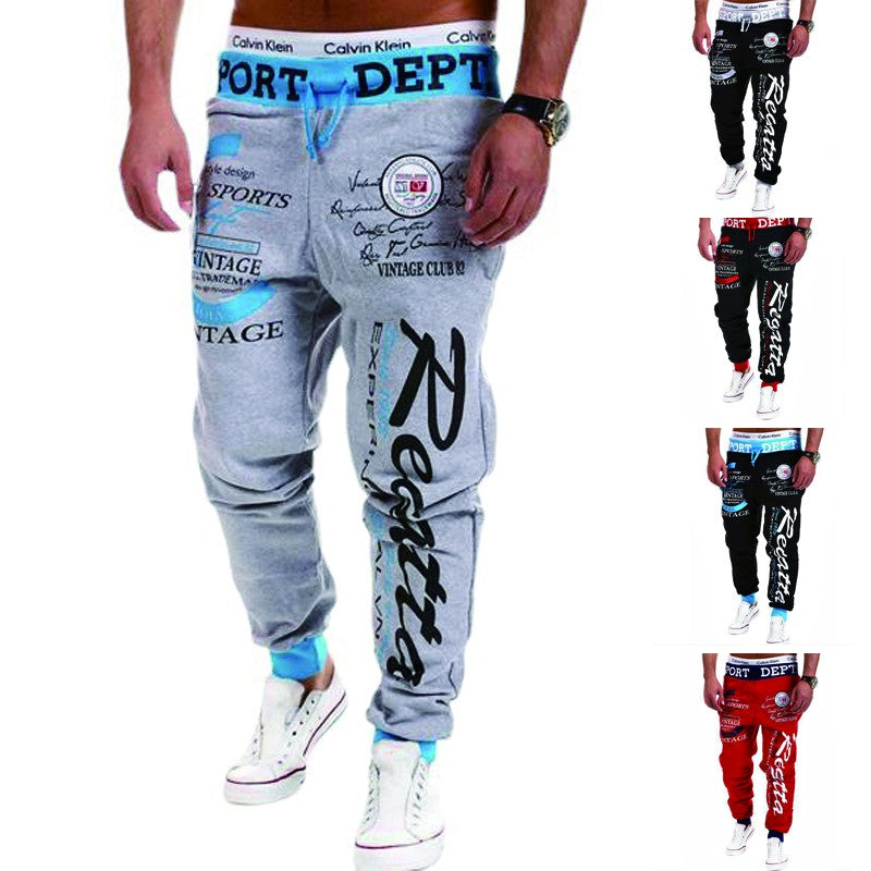 Men Streetwear Sweatpants Y2K Graffti Hip Hop Drawstring Waist Relaxed Fit Jogger Pants with Pockets Loose Drop Crotch Trousers