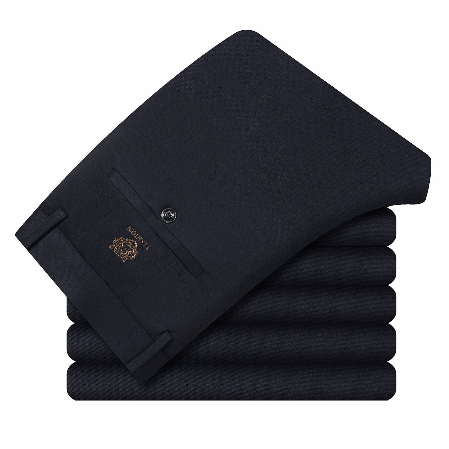 29-42 Men's Summer Thin Fashion Business Casual Suit Pants Long Pants Men's Elastic Straight Sleeve Formal Pants Plus Size
