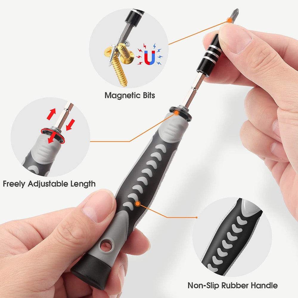 Chave de Precisão 25/115/135/140 em 1 Pontas Magnéticas de Mini Parafusos Porcas Kit de Ferramentas de Reparo Multifuncional DIY Doméstico Profissional