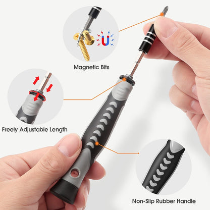 Chave de Precisão 25/115/135/140 em 1 Pontas Magnéticas de Mini Parafusos Porcas Kit de Ferramentas de Reparo Multifuncional DIY Doméstico Profissional