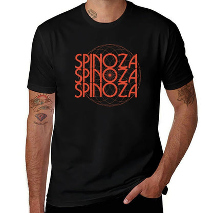 Spinoza T-Shirt t shirts for man graphic tees black cotton t-shirt plain for man package man t shirt luxury T-Shirt