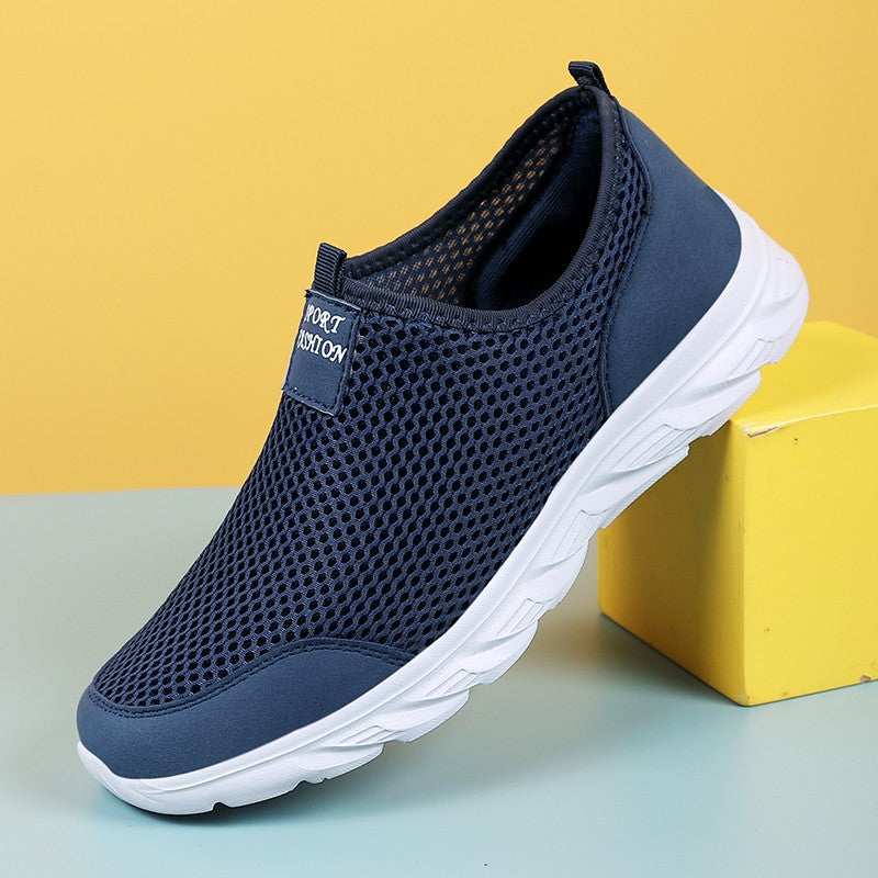 Tênis Casual Masculino Leve 2023 Respirável Slip-on Antiderrapante para Caminhada ao Ar Livre Tamanho 39-47