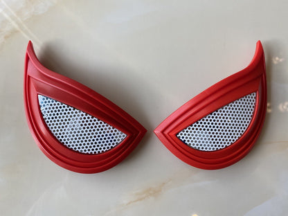 Movie Cosplay Lens Accessories For Super Bodysuit Full Mask Eyeglass Stereoscopic Color Light Halloween Carnival Party Prop Gift