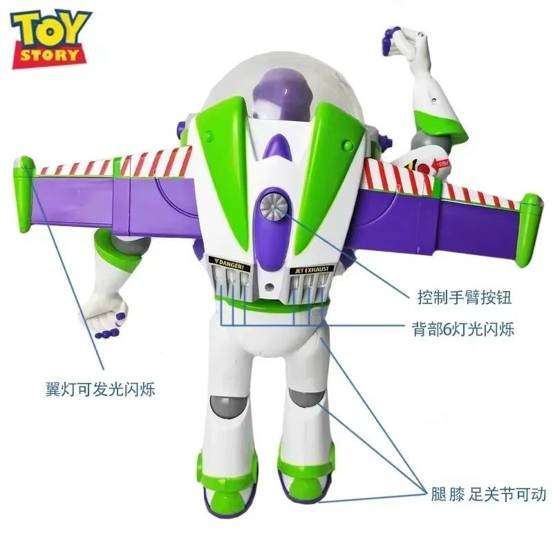 Brinquedo Genuíno Disney Toy Story Buzz Lightyear Space Ranger Modelo de Som Coleção de Mesa Boneco de Ação Buzz Lightyear Modelo de Brinquedo Presentes