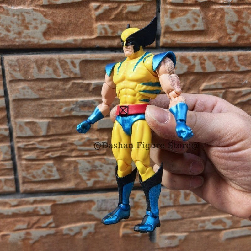 CT Toys X-Men Gambit Boneco de Ação 17cm PVC Colecionável Articulado Versão COMIC. Mafex 131 X-Men Remy Etienne LeBeau Figura de Ação Modelo Brinquedo