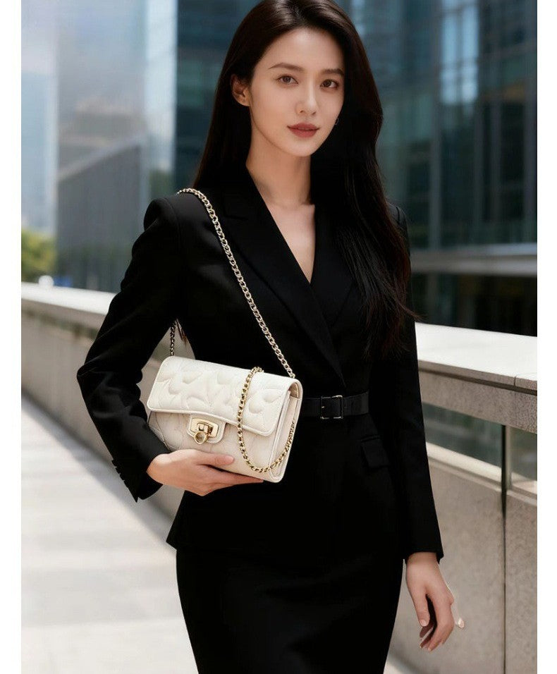 Women's Fashionable Casual Embroidered Butterfly Pattern Shoulder/crossbody Chain Small Square Bag, Mini Clutch