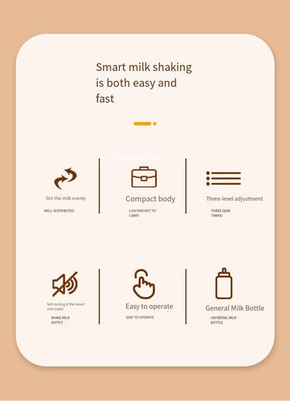 Electric Milk Bottle Shaker, USB Smart Intelligent Milk Powder Mixer, Lithium battery, Baby Formula Maker, Divine Device
