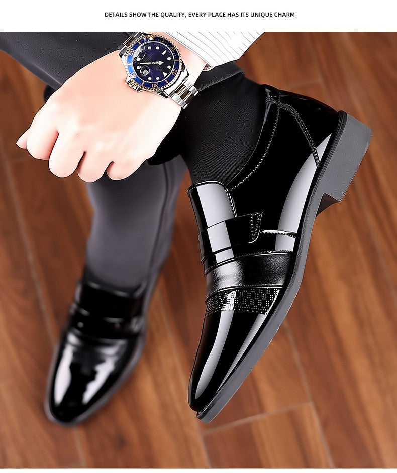 Luxury Mens Leather Shoes Retro Carved Lace-up Brogue Oxford Wedding Men Dress Shoes Male Formal Business Gentleman Office Shoes