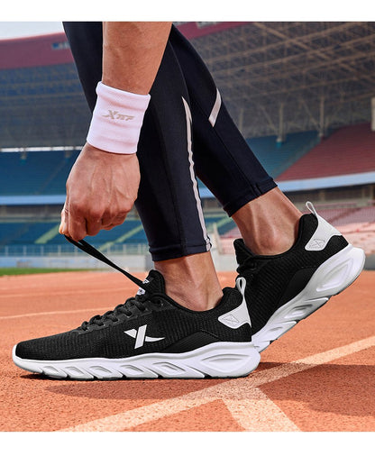 Tênis de Corrida Masculino Xtep Primavera 2025 Calçado Esportivo Absorvente de Suor Tênis Esportivo Esportivo Resistente ao Desgaste com Estabilidade 880119115131