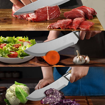 1-3pcs Butcher's Precision Knife Set with sheath Premium Imitation wood Handles - Meat, Fish,and Poultry Processing,Slicing Tool
