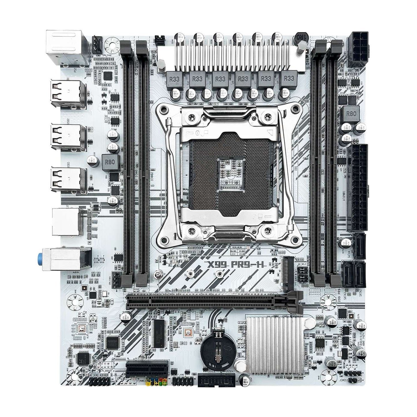 MACHINIST X99 Motherboard kit set Intel Xeon E5 2650 V4 LGA 2011-3 CPU DDR4 8GB*2pcs NVME m.2 White X99 PR9-H Optional combo