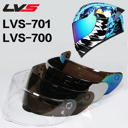 Links especiais para lentes! Viseira de capacete facial completo para capacete de motocicleta LVS-700 LVS-701