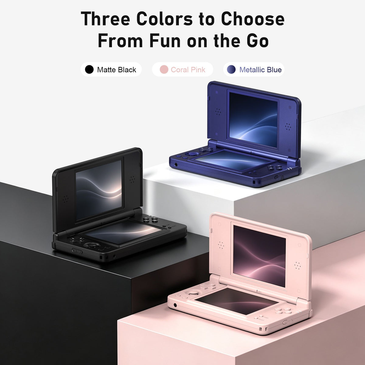 Anbernic RG DS Plus Retro Handheld Game Console 4.3" IPS Dual Screens Linux 16GB 4000mAh DS Plus Streaming Portable Games Player