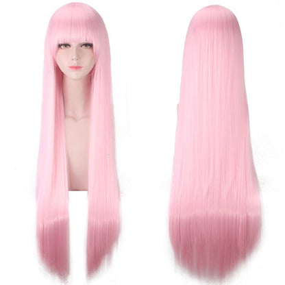 DARLING in the FRANXX Code 002 Cosplay Costume Jumpsuits Halloween Anime Cosplay Devil Horn Headdress Long Pink Wig